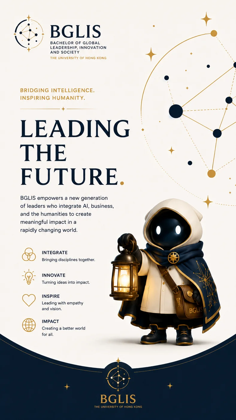 Instagram story template with Lumi and the words Leading the Future